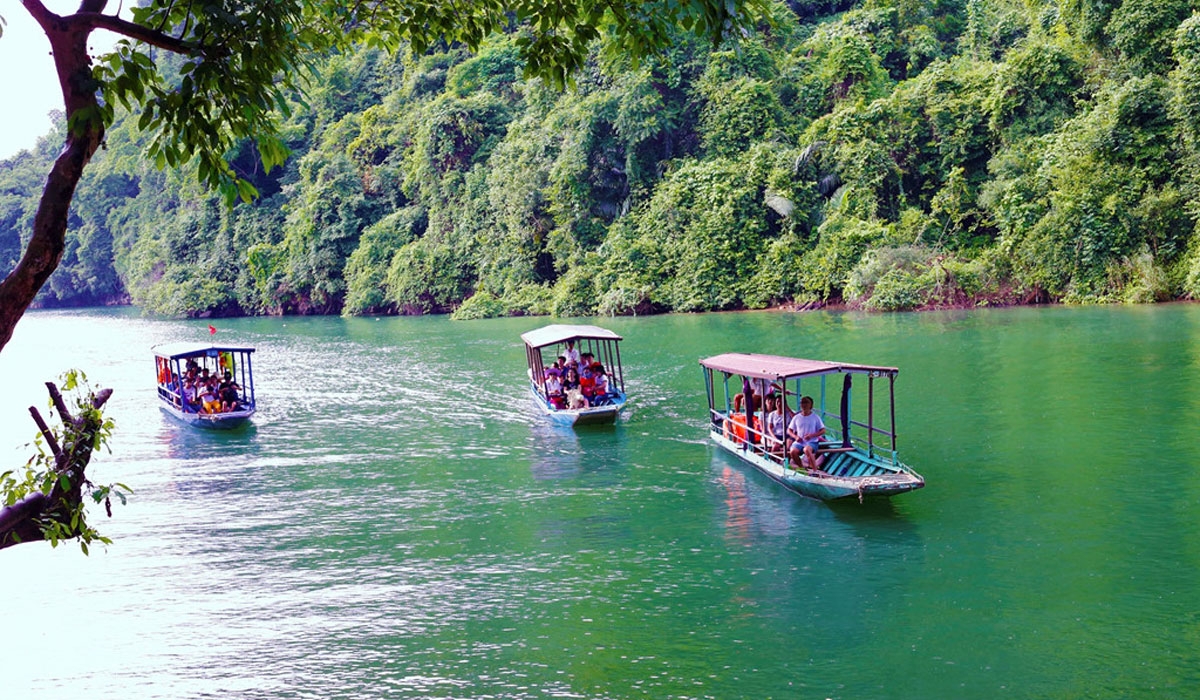 CHƯƠNG TRÌNH HỘI CHỢ VITM - HỒ BA BỂ- THÁC BẢN GIỐC -CHÙA PHẬT TÍCH TRÚC LÂM  ĐỘNG NGƯỜM NGAO - HANG PẮC PÓ